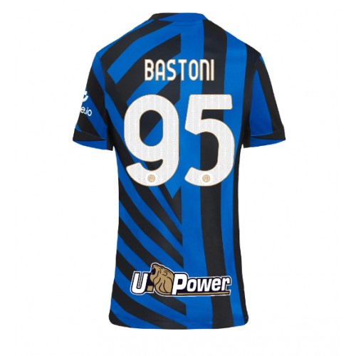 Dámy Fotbalový dres Inter Milan Alessandro Bastoni #95 2024-25 Domácí Krátký Rukáv